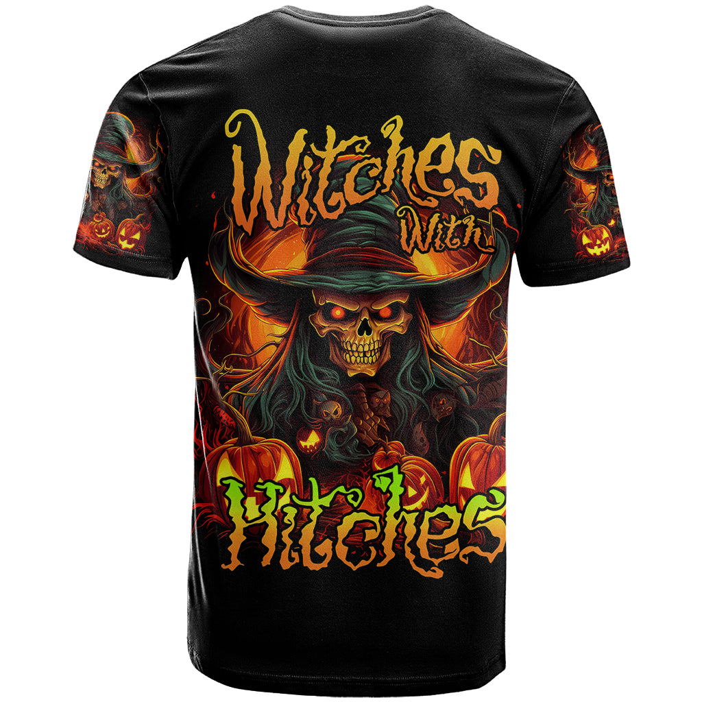 Witch Skull T-Shirt Witches With Hitches Graphic Tee