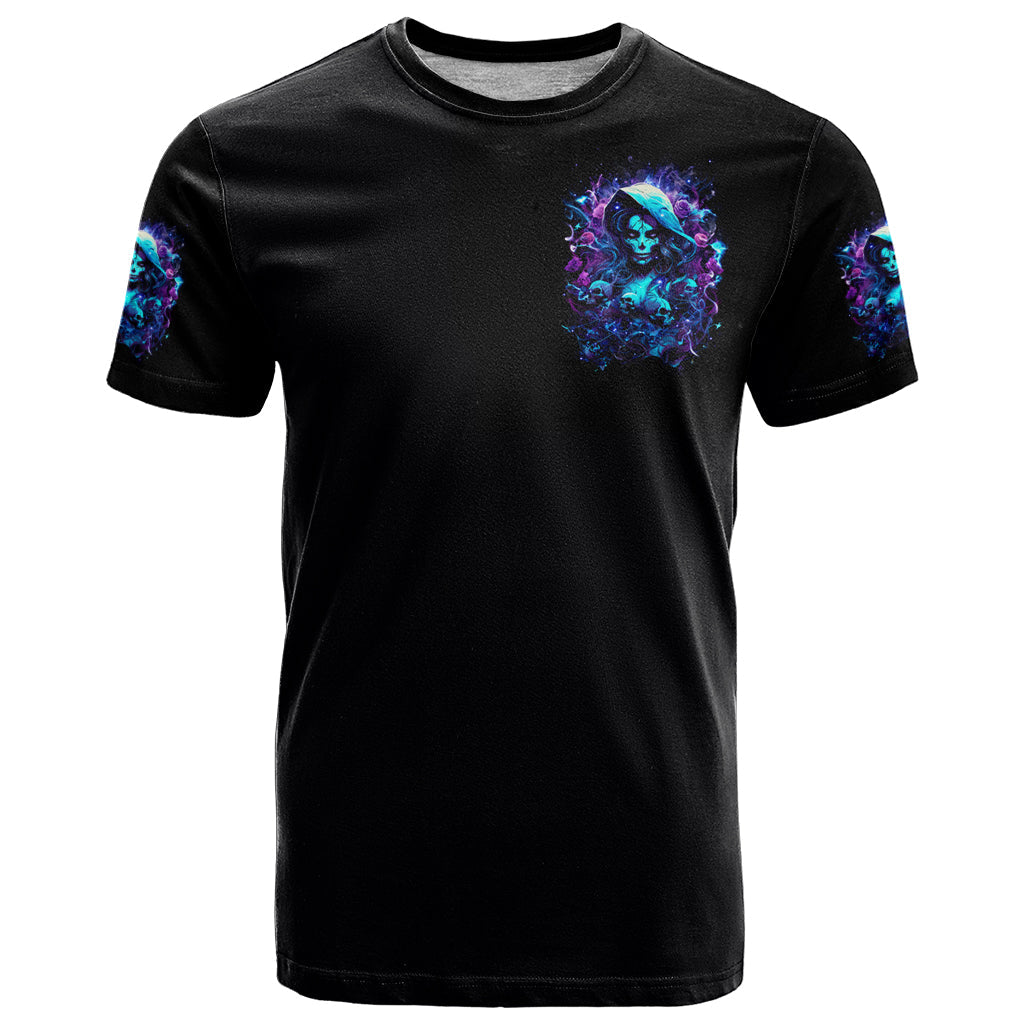 Witch Skull T-Shirt I Was Born With My Heart On My Sleeve A Fire In My Soul And Amout Can't Control Graphic Tee