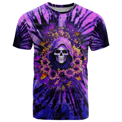 Sunflower Skull T-Shirt The Good Girl In Me Got Tired Of The Bullshit Graphic Tee