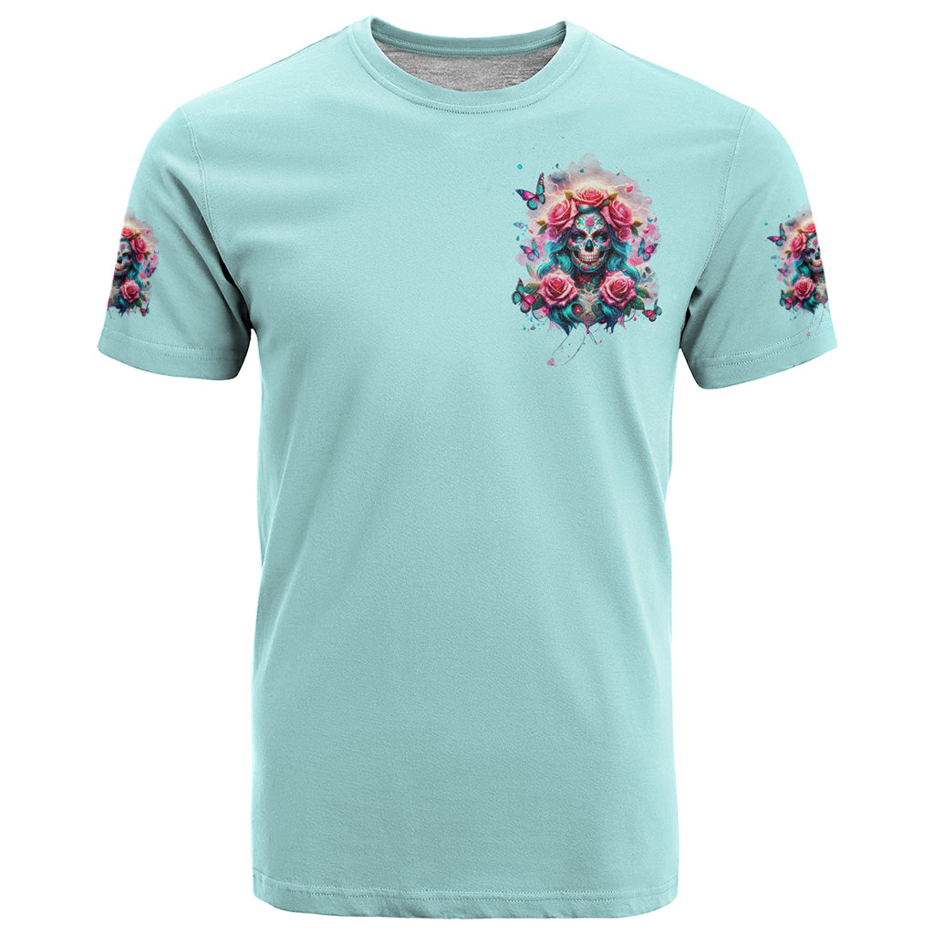 Rose Skull T-Shirt The Good Girl In Me Got Tired Of The Bullshit Graphic Tee