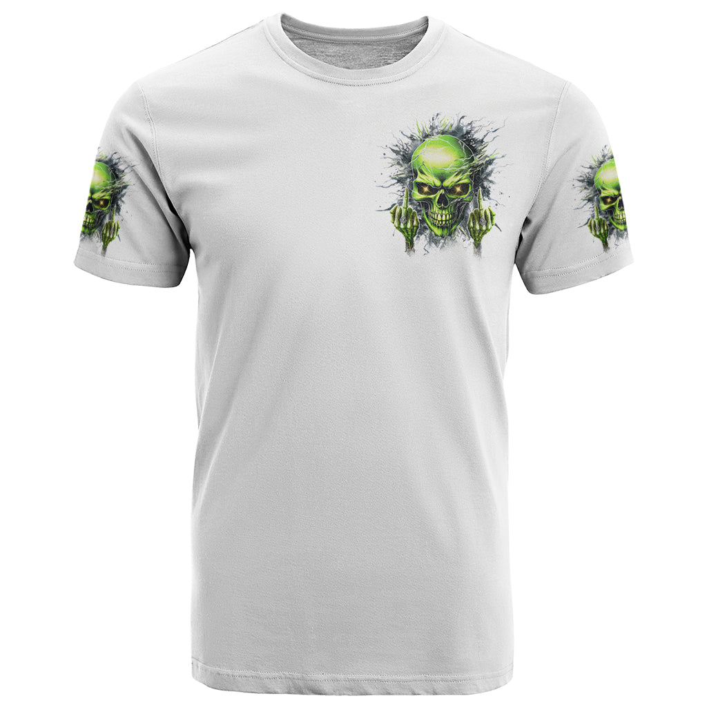 Thunder Skull T-Shirt The Demon Hide Under Your Bed Mine Hide Inside My Head Graphic Tee