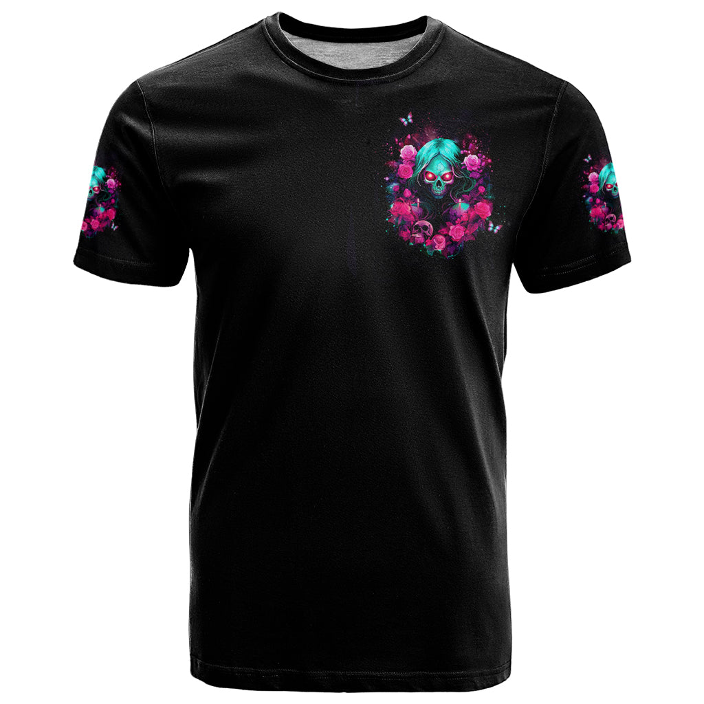 Rose Skull T-Shirt I'm Not Anti-Social I'm Just Not User Friendly Graphic Tee