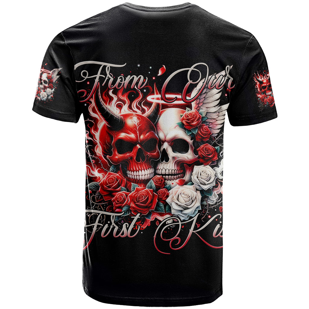 Couple Skull T-Shirt From Our First Kiss Graphic Tee