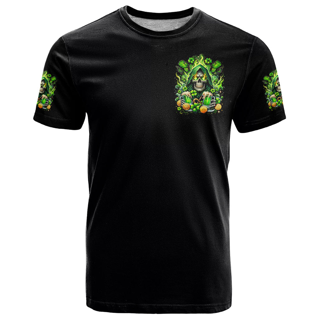 Irish Skull T-Shirt The Devil Whispered To Me I'm Coming For You Graphic Tee