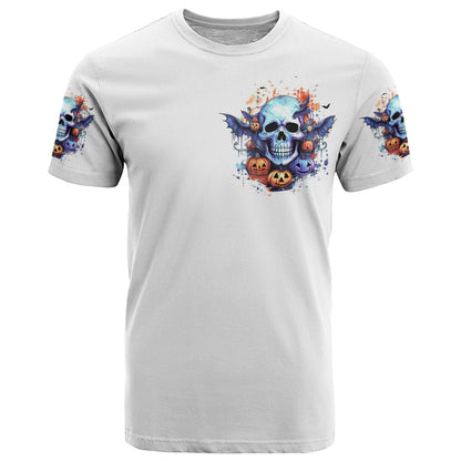 Bat Skull T-Shirt I Talk I Smile But Be Carefull When I Silent Graphic Tee