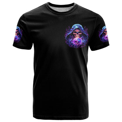 Witch Skull T-Shirt I'm A Grumpy Old Witch Graphic Tee