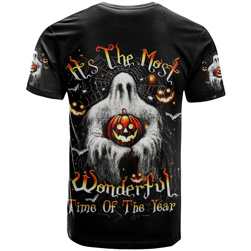 Ghost Halloween T-Shirt It's The Most Wonderfull Time Of The Year Graphic Tee