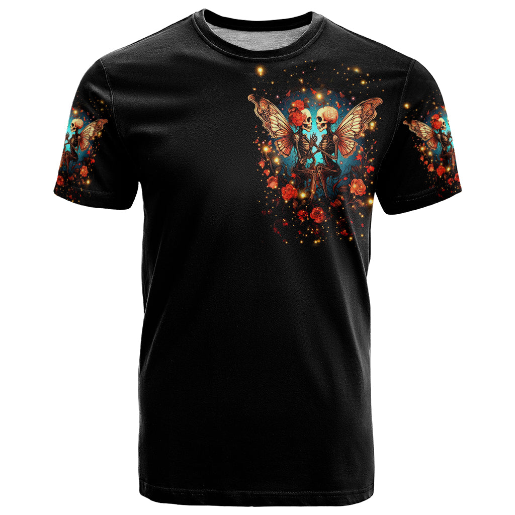 Couple Skull T-Shirt From Our First Kiss Till Our Last Breath Graphic Tee