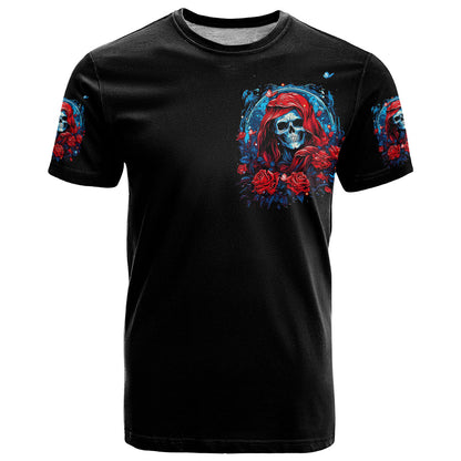 Lady Skull T-Shirt They Ask You To Be Yourself And Yet They Judge You Graphic Tee