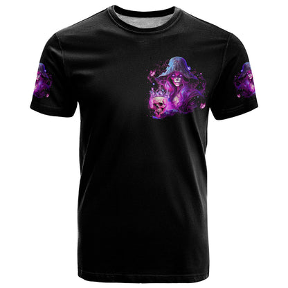 Witch Skull T-Shirt It's More Fun Being The Wicked Witch Graphic Tee