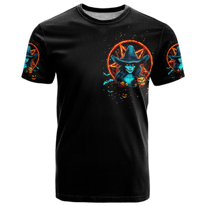 Witch Skull T-Shirt Don't Pss Off The Witch Graphic Tee