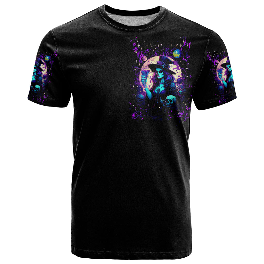 Witch Skull T-Shirt Hello Darkness My Old Friend Graphic Tee