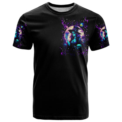 Witch Skull T-Shirt Hello Darkness My Old Friend Graphic Tee