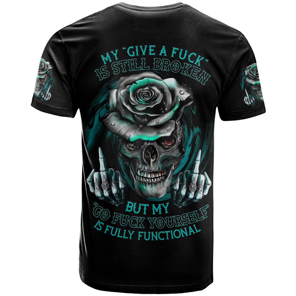 Blood Skull T-Shirt I Hold A Angel And Crazy Lady It Your Choice Graphic Tee