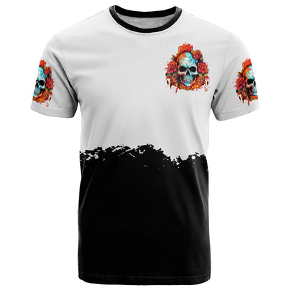 Death Skull T-Shirt I Never Alone My Demon With Me 24/7 Graphic Tee