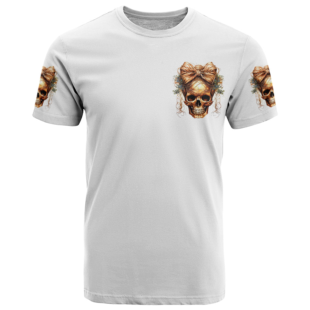 Devil Skull T-Shirt I Never Alone My Demon With Me 24/7 Graphic Tee