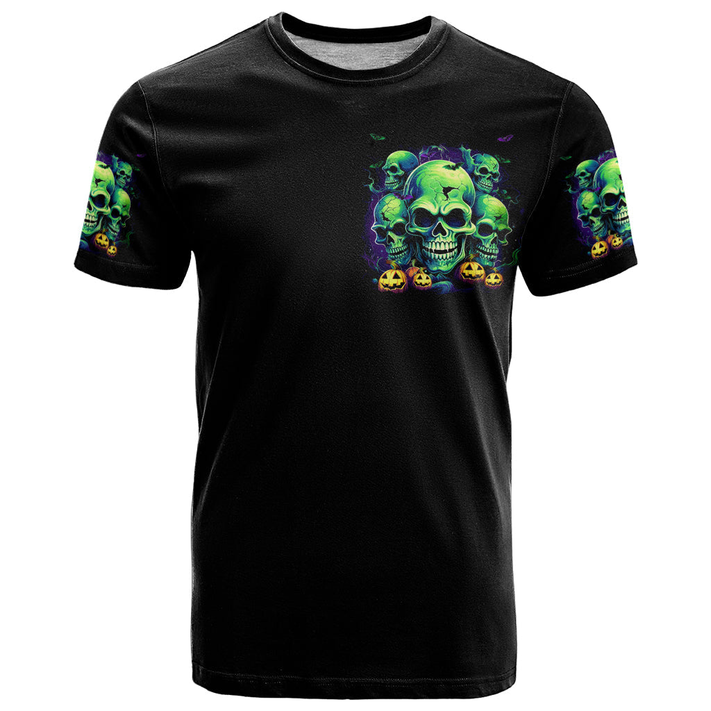 Flower Skull T-Shirt Don't Try To Figured Me Out I Special Kind Fire Flower Graphic Tee