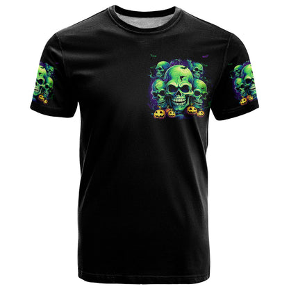 Flower Skull T-Shirt Don't Try To Figured Me Out I Special Kind Fire Flower Graphic Tee