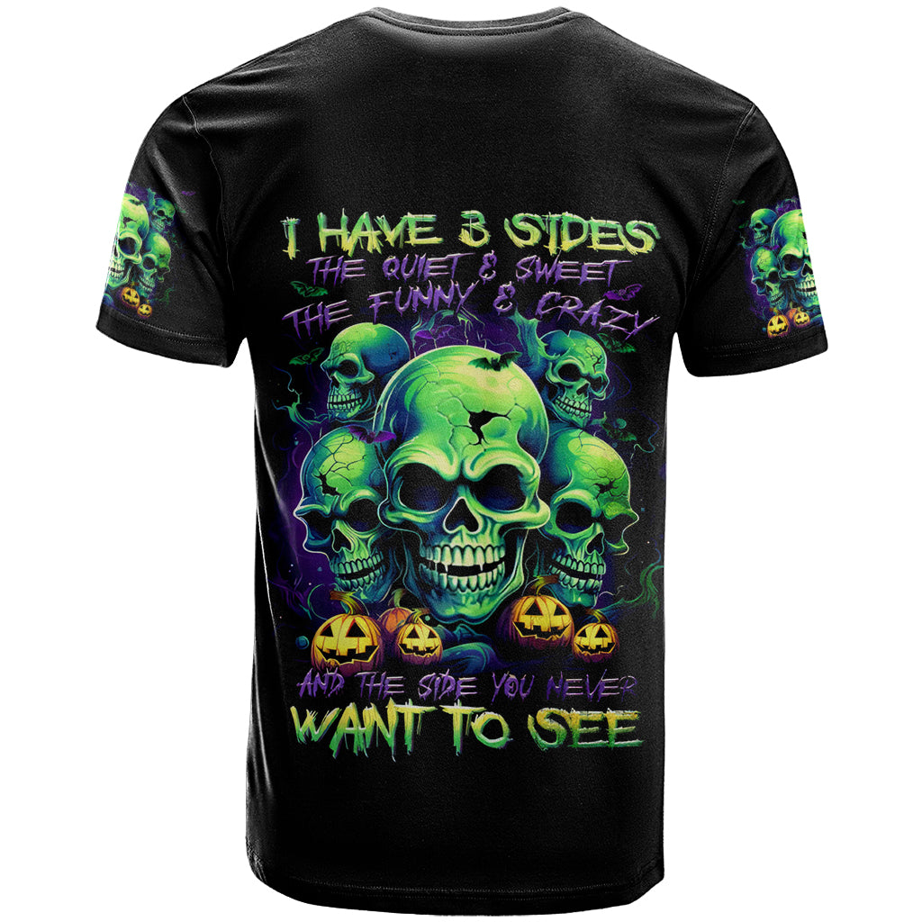 Flower Skull T-Shirt Don't Try To Figured Me Out I Special Kind Fire Flower Graphic Tee