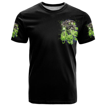 Flower Skull T-Shirt I Blunt Because God Rolled Me That Way Graphic Tee