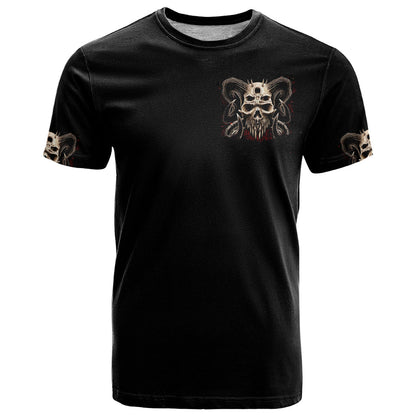 Flower Skull T-Shirt I Try To Avoid Drama Graphic Tee
