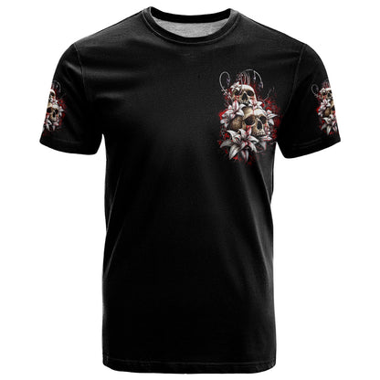 Moon Skull T-Shirt Hello Darkness My Old Friend Moon Graphic Tee