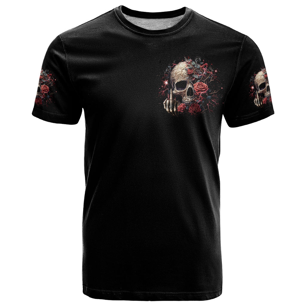 Zombie Skull T-Shirt I Never Alone My Demon With Me 24/7 Graphic Tee