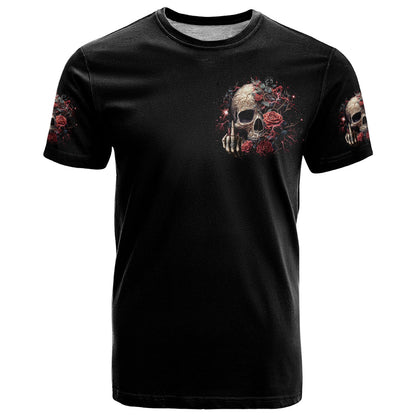 Zombie Skull T-Shirt I Never Alone My Demon With Me 24/7 Graphic Tee