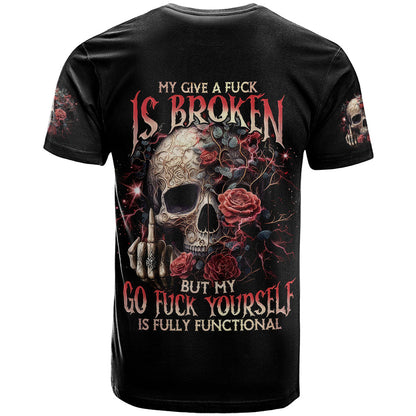Zombie Skull T-Shirt I Never Alone My Demon With Me 24/7 Graphic Tee