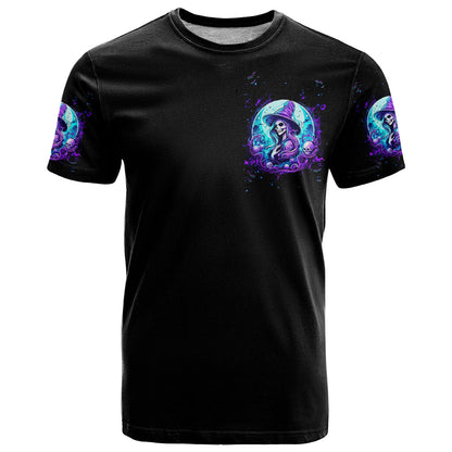 Witch Skull T-Shirt My Mother Didn't Raise A Princess She Trained A Witch Graphic Tee