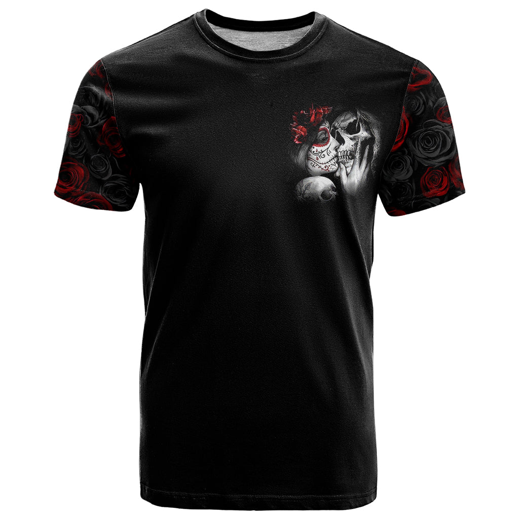 Love Skull T-Shirt Once Upon A Time I Love You Forever And Always Graphic Tee