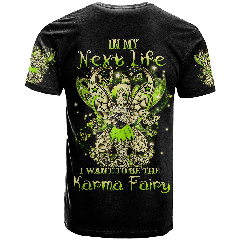 Tinker Fairy Skull T-Shirt My Next Life I Want To Be Karma Fairy Graphic Tee
