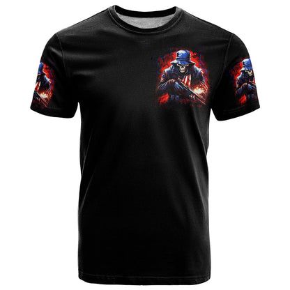 Soldier Skull T-Shirt Your First Mistake Was Thinking I Was One Of The Sheep Graphic Tee