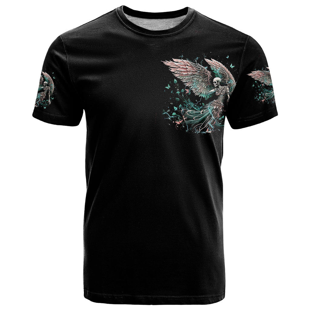 Angel Skull T-Shirt She Whispered Back Iam The Storm Graphic Tee