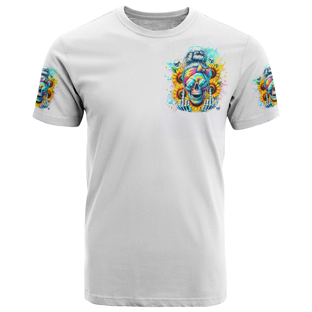 Skull Girl T-Shirt Assuming I Was Like Most Girls Was Your First Mistake Graphic Tee
