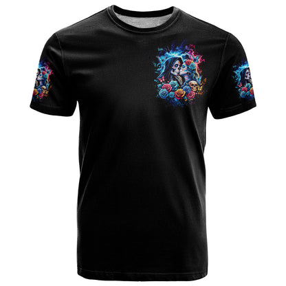 Couple Skull T-Shirt It't You And Me Against The World Baby Graphic Tee