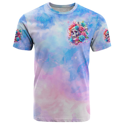 Rose Skull T-Shirt The Good Girl In Me Got Tired Of The Bullshit Graphic Tee