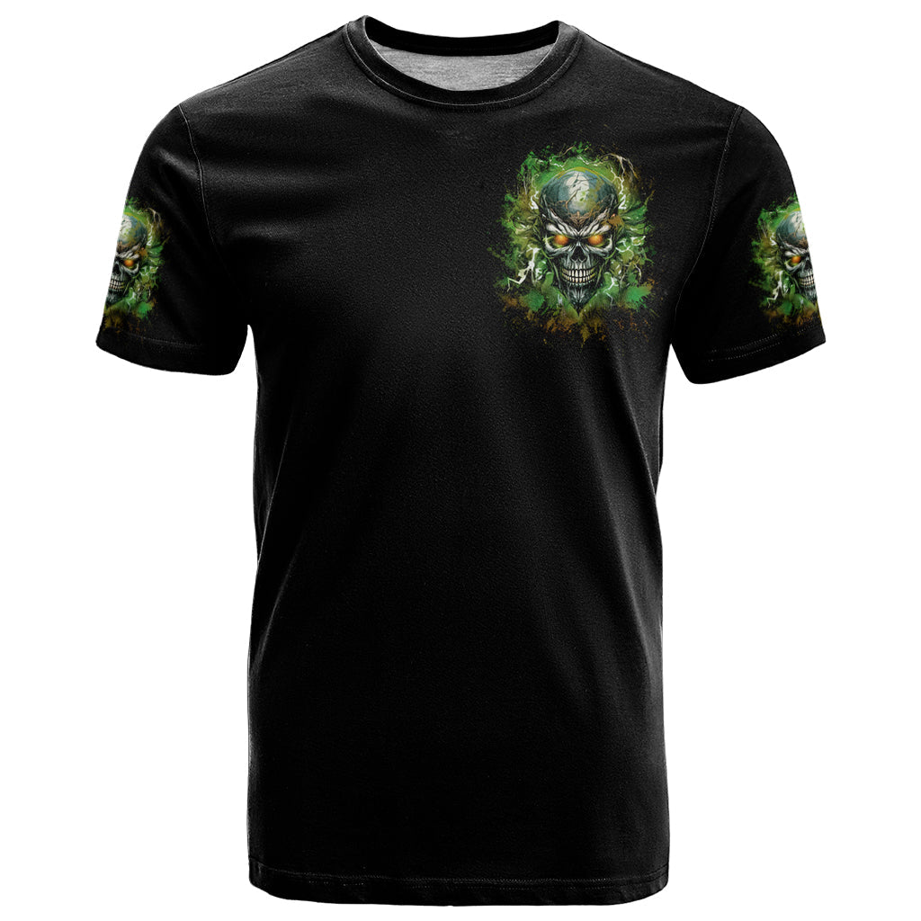 Old Skull T-Shirt I Stopped Fighting My Inner Demons We On The Same Side Now Graphic Tee