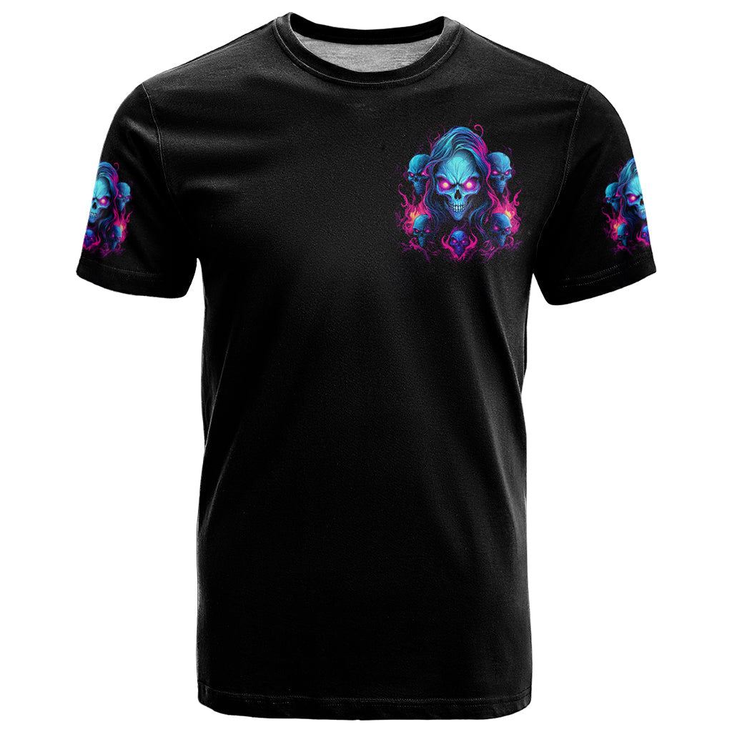 Lady Skull T-Shirt Stand For What You Believe In Even If It Means Standing Alone Graphic Tee