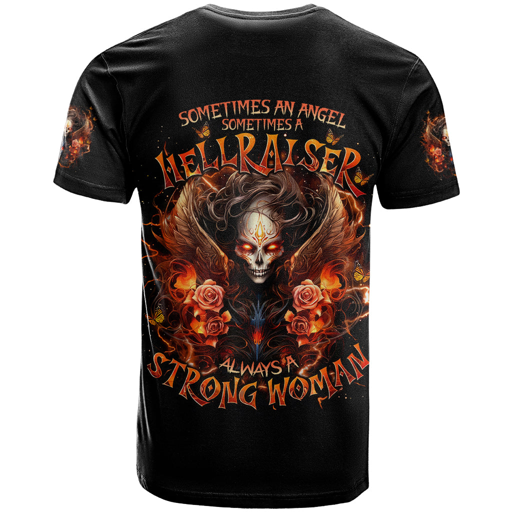 Angel Skull T-Shirt Sometimes An Angel Sometimes A Hellrasier Graphic Tee