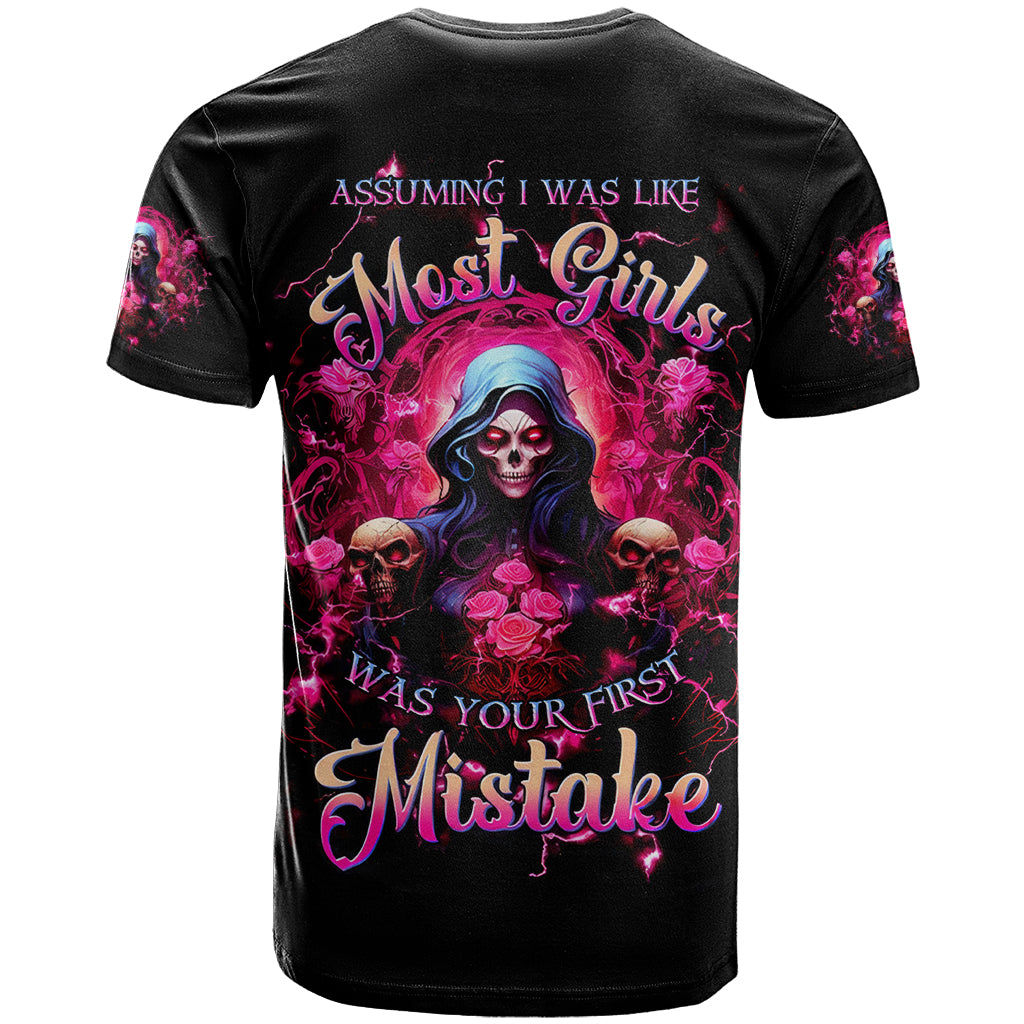 Rose Skull T-Shirt I Hold A Beast An Angel And A Crazy Lady In Me Graphic Tee