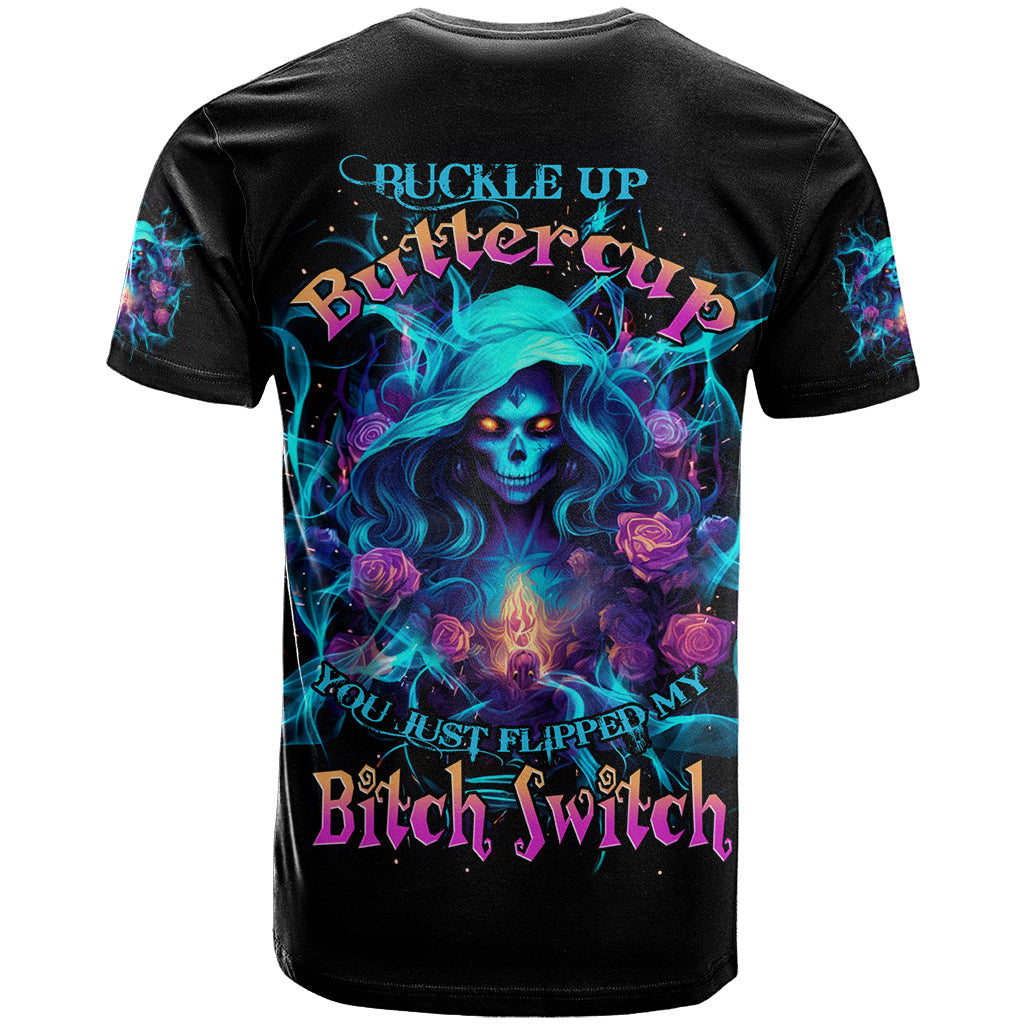 Witch Skull T-Shirt I'm A Good Person But Don't Give Me A Reason To Show My Evel Side Graphic Tee
