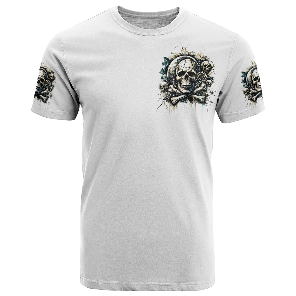 Black Skull T-Shirt Hello Darkness My Old Friend Graphic Tee