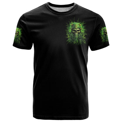 Viking Skull T-Shirt If Your Path Demnads You Walk Through Hell Walk As If You Own The Place Graphic Tee