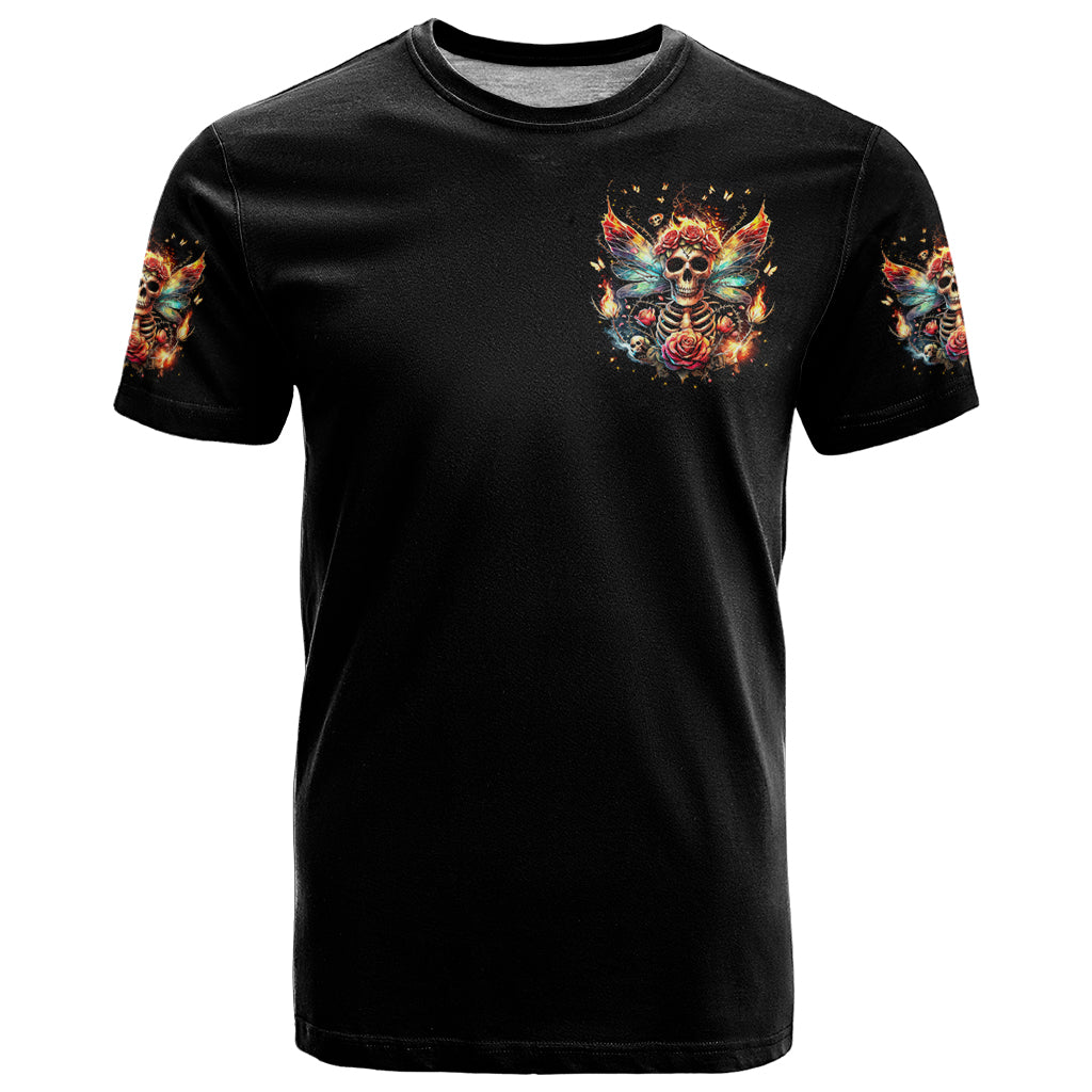 Fairy Skull T-Shirt Don't Fuck With Me I Fuck Back Graphic Tee