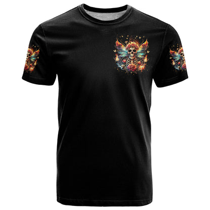 Fairy Skull T-Shirt Don't Fuck With Me I Fuck Back Graphic Tee