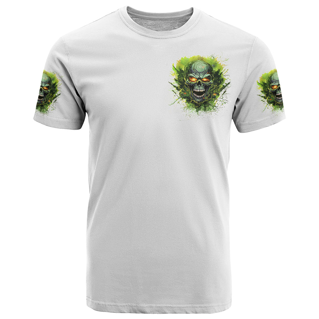 Flame Skull T-Shirt One Day Im Gonna Just Say Fuck It All Graphic Tee