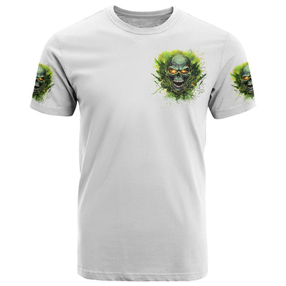 Flame Skull T-Shirt One Day Im Gonna Just Say Fuck It All Graphic Tee