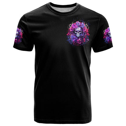 Flower Skull T-Shirt The Good Girl In Me Got Tired Of The Bullshit So The Bitch In Me Came Out To Play Graphic Tee