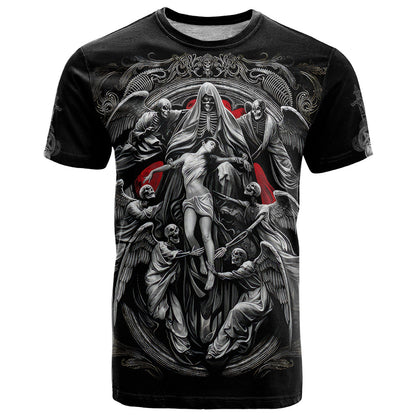 Skull T-Shirt Ethereal Reapers Skull-Faced Death Angels Graphic Tee